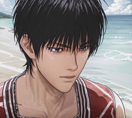 27625-89505234-mastepiece,best quality,1boy,beach,solo,short hair, black hair,_.png